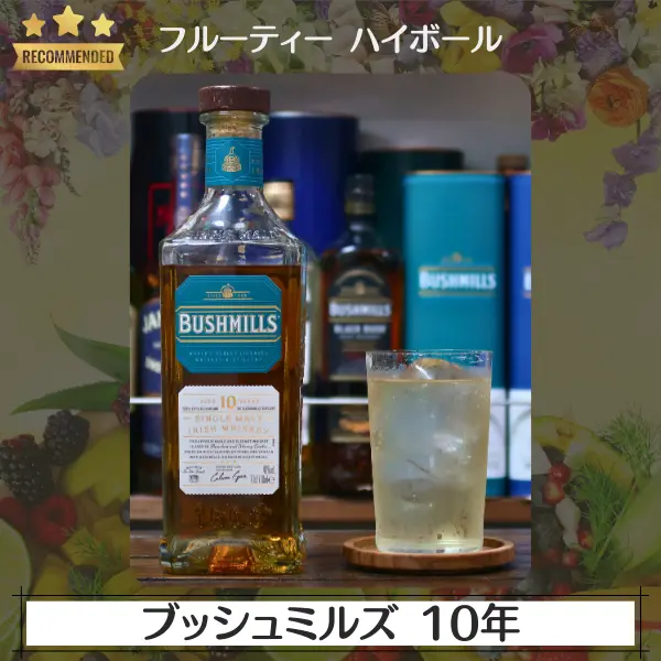 フルーティーハイボール:ブッシュミルズ 10年