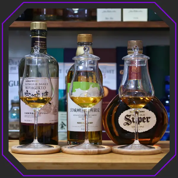 宮城峡蒸溜所限定ブレンデッドウイスキーとシングルモルト宮城峡、スーパーニッカとの比較